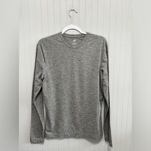 H&M Slim Fit Long Sleeve Tee Gray Size M